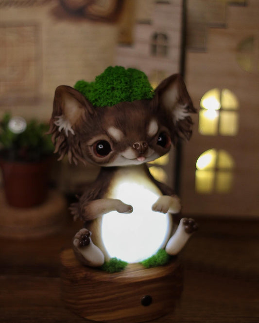 Pot for plants + nightlight in the shape of youre pets