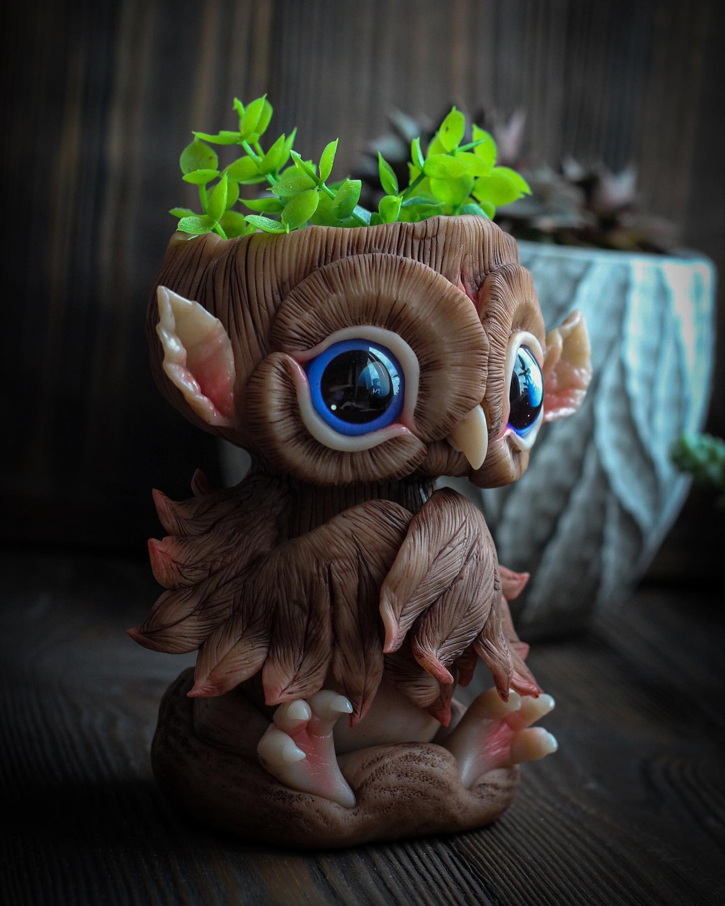 Pot for plants, planters, owl pot