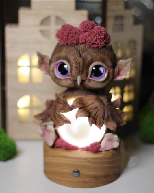 Owl, pot + nightlight