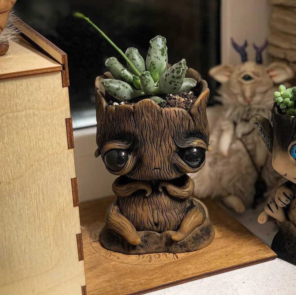 Baby groot, planters, pot for plants