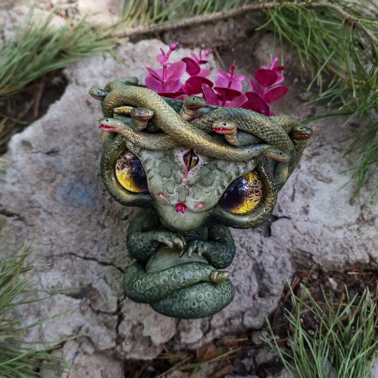 Medusa Gorgon, pot for plants, planters